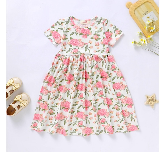 Rose Design Organic Cotton 
